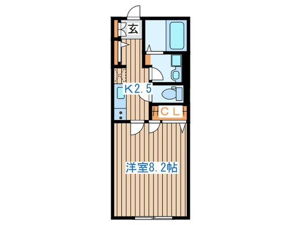 シャルム長町南Ｂの物件間取画像